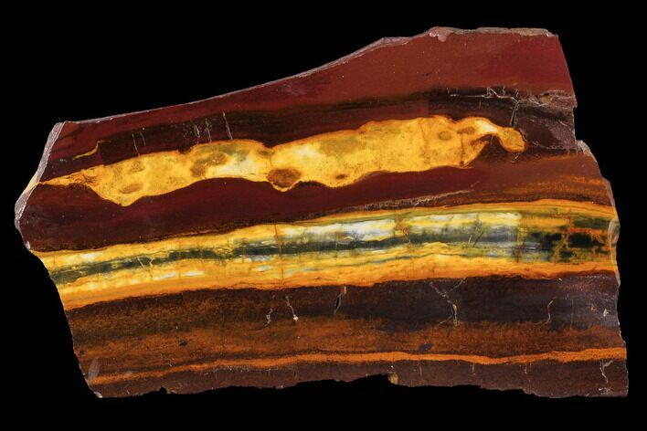 Polished Desert Sunset Banded Iron - Western Australia #96239